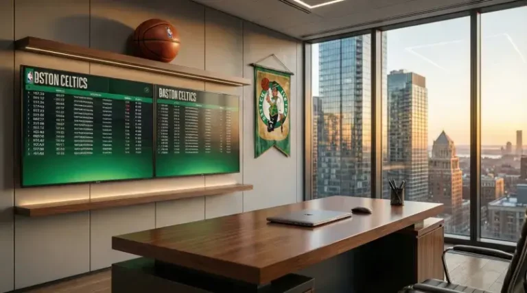 Professional sports management workplace representing Kathleen Nimmo Lynch career background